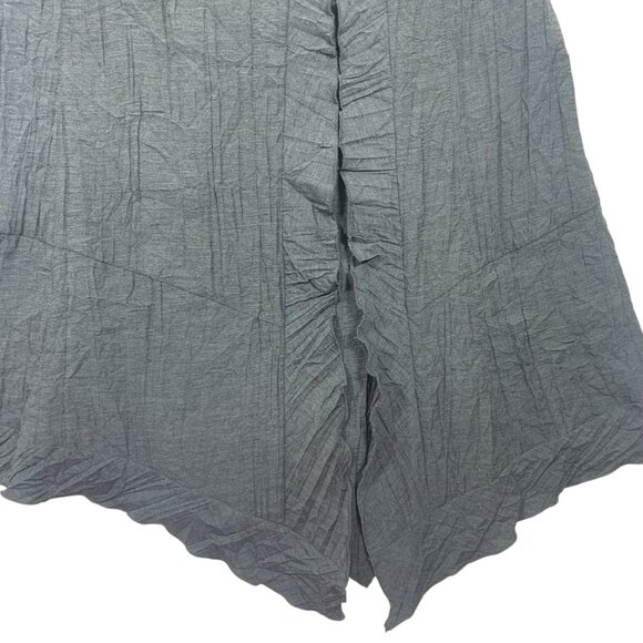 Asymmetrical textured skirt dark grey sz38  goth style ERIC ALEXANDRE - Picture 4 of 16